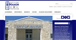 Desktop Screenshot of cityofmanor.org